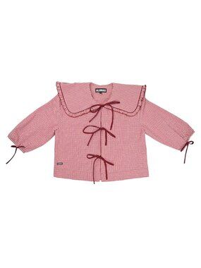 ALOHAS Airi Blouse in Checks Burgundy